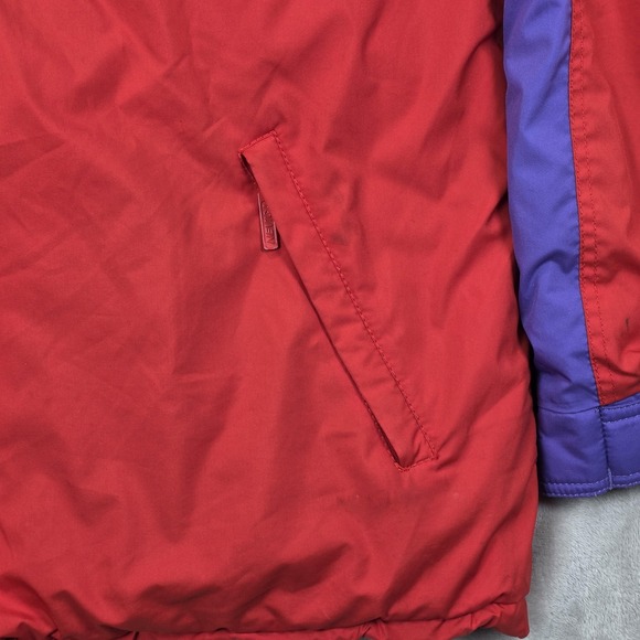 Vintage Nevica Ski Jacket Mens 44 Purple Colorblock Hooded Premiere Neige 80s - Picture 12 of 16